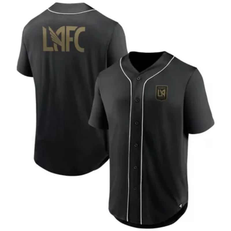 MLS Fanatics LAFC Third Period Fashion Baseball Button-Up Jersey