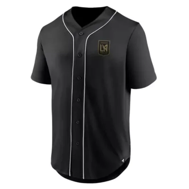 MLS Fanatics LAFC Third Period Fashion Baseball Button-Up Jersey