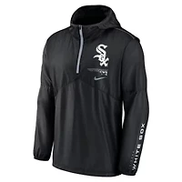 Chicago White Sox MLB Nike Authentic Night Game Performance Half-Zip Windbreaker