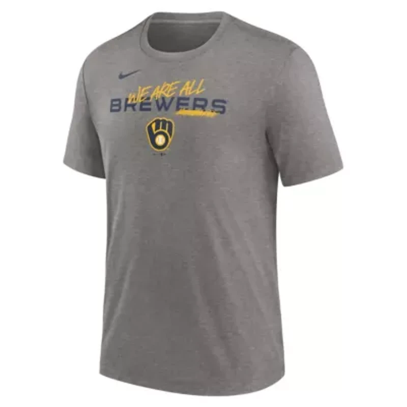 MLB Nike Milwaukee Brewers We Are All Tri-Blend T-Shirt