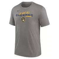 MLB Nike Milwaukee Brewers We Are All Tri-Blend T-Shirt
