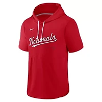 MLB Nike Washington Nationals Springer Short Sleeve Team Pullover Hoodie