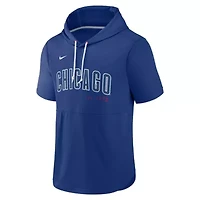 MLB Nike Chicago Cubs Springer Short Sleeve Team Pullover Hoodie