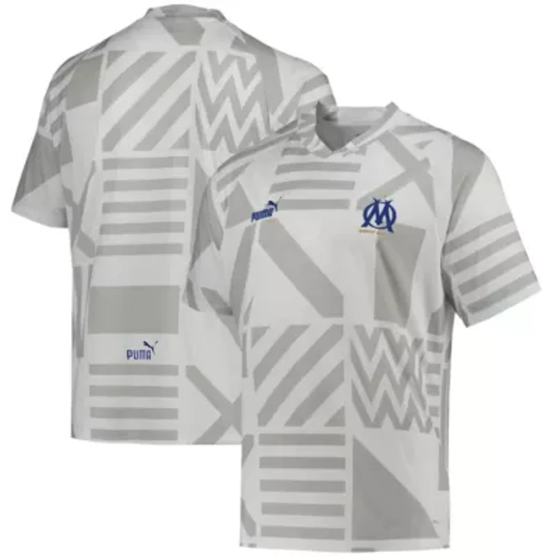 International Clubs Olympique Marseille Pre-Match V-Neck Top