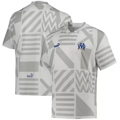 International Clubs Olympique Marseille Pre-Match V-Neck Top