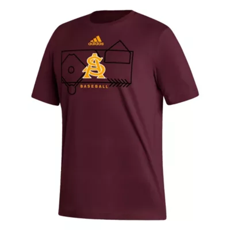 NCAA Arizona State Sun Devils Locker Lines Baseball Fresh T-Shirt