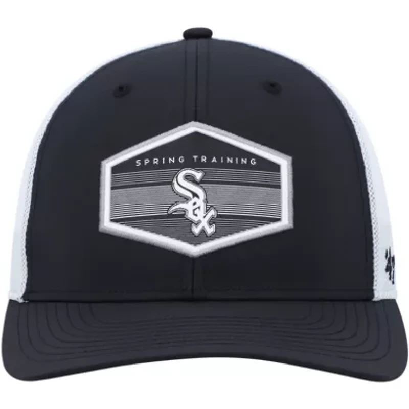 Chicago White Sox MLB Black/White Chicago Sox Spring Training Burgess Trucker Adjustable Hat