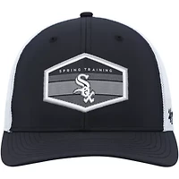 Chicago White Sox MLB Black/White Chicago Sox Spring Training Burgess Trucker Adjustable Hat