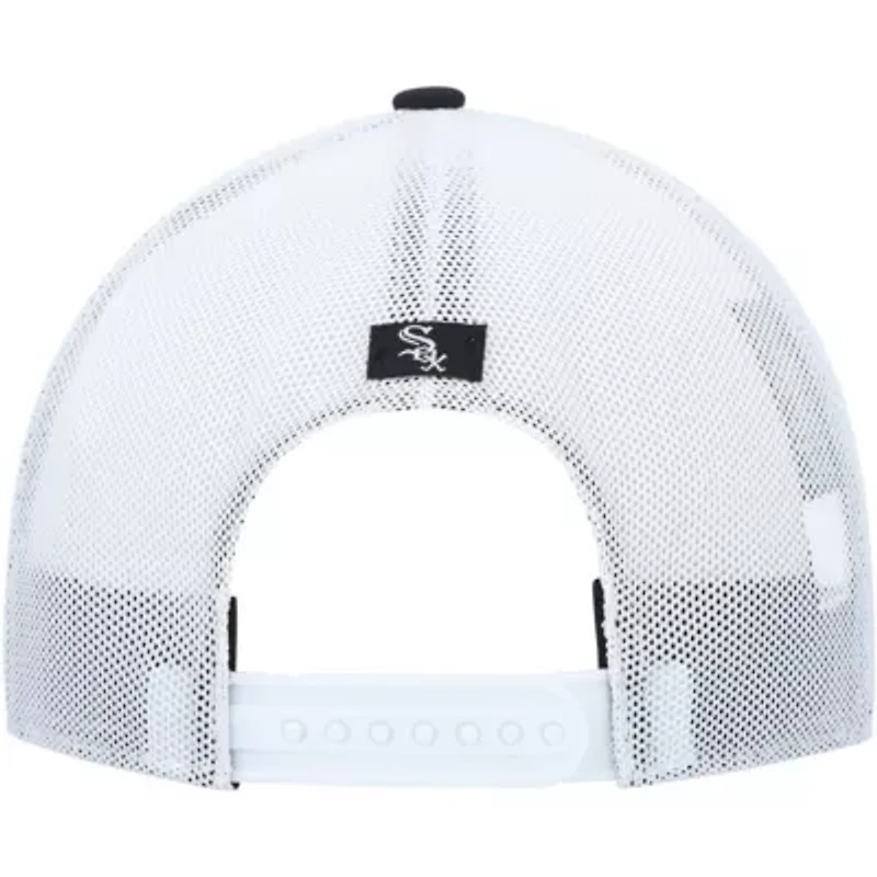 Chicago White Sox MLB Black/White Chicago Sox Spring Training Burgess Trucker Adjustable Hat