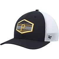 MLB Black/White Pittsburgh Pirates Spring Training Burgess Trucker Adjustable Hat