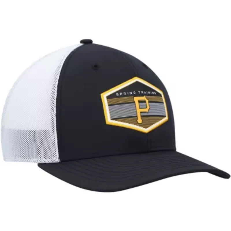 MLB Black/White Pittsburgh Pirates Spring Training Burgess Trucker Adjustable Hat