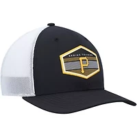 MLB Black/White Pittsburgh Pirates Spring Training Burgess Trucker Adjustable Hat