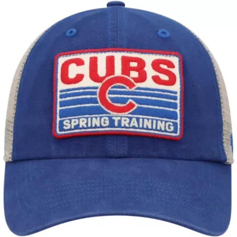 MLB Royal/Tan Chicago Cubs Four Stroke Clean Up Trucker Snapback Hat