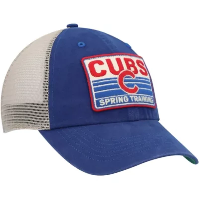 MLB Royal/Tan Chicago Cubs Four Stroke Clean Up Trucker Snapback Hat