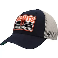 MLB Black/Tan San Francisco Giants Four Stroke Clean Up Trucker Snapback Hat
