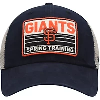 MLB Black/Tan San Francisco Giants Four Stroke Clean Up Trucker Snapback Hat