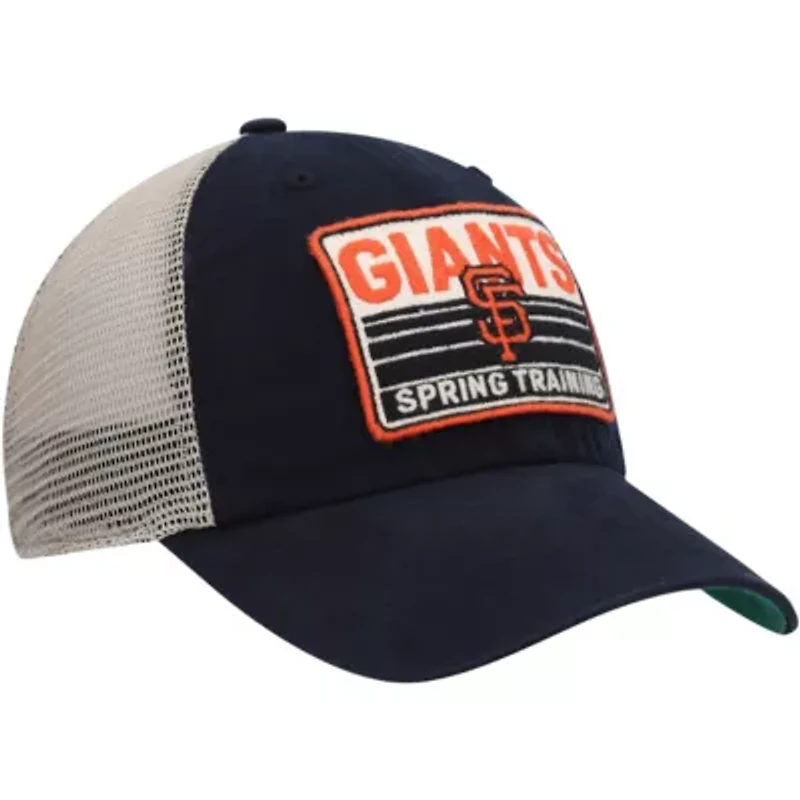 MLB Black/Tan San Francisco Giants Four Stroke Clean Up Trucker Snapback Hat