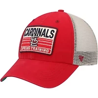 MLB Red/Tan St. Louis Cardinals Four Stroke Clean Up Trucker Snapback Hat