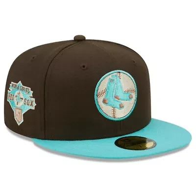 Boston Red Sox MLB Brown/Mint Walnut 59FIFTY Fitted Hat