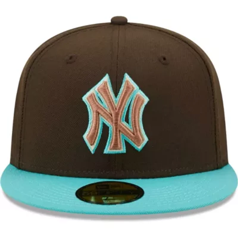 MLB Brown/Mint New York Yankees Walnut 59FIFTY Fitted Hat