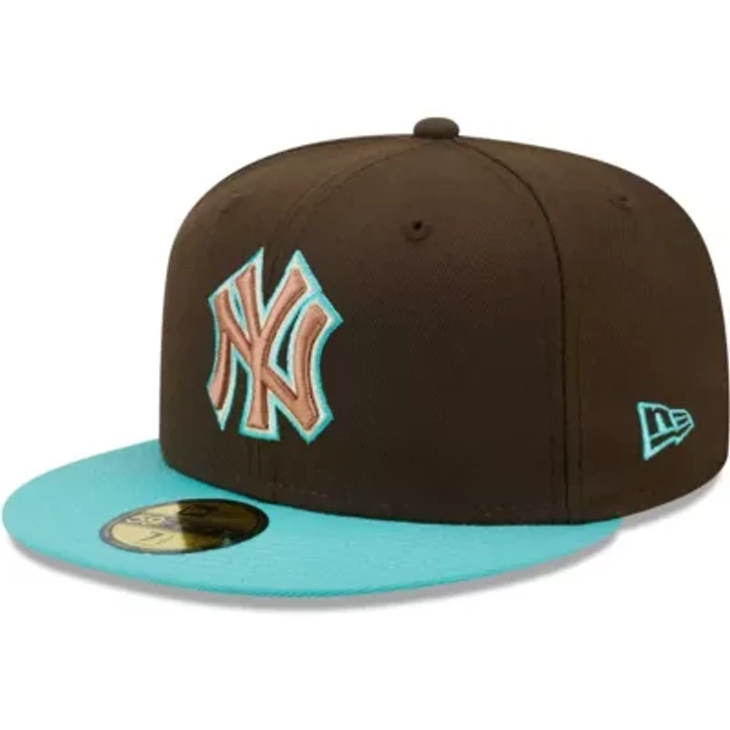 MLB Brown/Mint New York Yankees Walnut 59FIFTY Fitted Hat