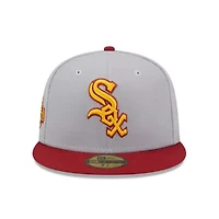 Chicago White Sox MLB Gray/Red Undervisor 59FIFTY Fitted Hat