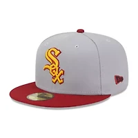 Chicago White Sox MLB Gray/Red Undervisor 59FIFTY Fitted Hat
