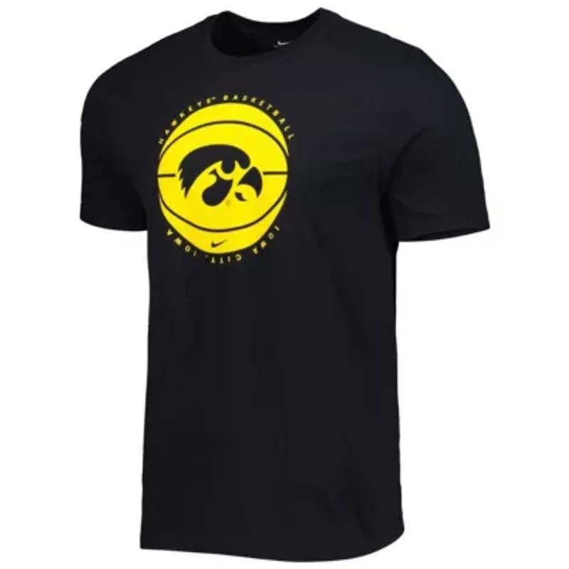 NCAA Nike Iowa Hawkeyes Basketball Logo T-Shirt
