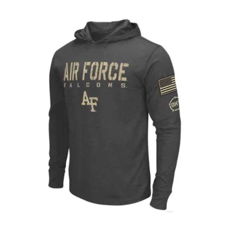 NCAA Air Force Falcons Team OHT Military Appreciation Long Sleeve Hoodie T-Shirt
