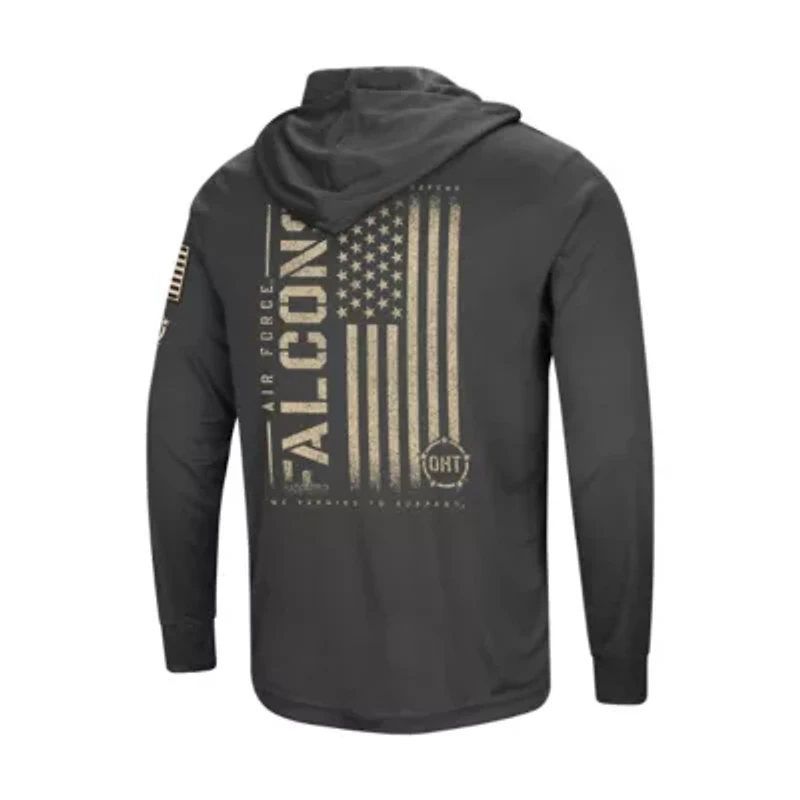 NCAA Air Force Falcons Team OHT Military Appreciation Long Sleeve Hoodie T-Shirt