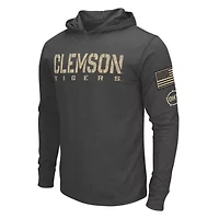 NCAA Clemson Tigers Team OHT Military Appreciation Long Sleeve Hoodie T-Shirt