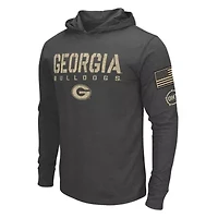NCAA Georgia Bulldogs Team OHT Military Appreciation Long Sleeve Hoodie T-Shirt