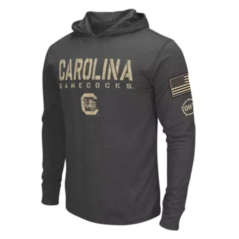 NCAA South Carolina Gamecocks Team OHT Military Appreciation Long Sleeve Hoodie T-Shirt