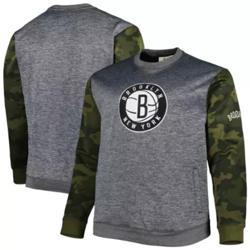 NBA Fanatics Brooklyn Nets Big & Tall Stitched Sweatshirt