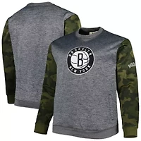NBA Fanatics Brooklyn Nets Big & Tall Stitched Sweatshirt