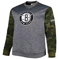 NBA Fanatics Brooklyn Nets Big & Tall Stitched Sweatshirt