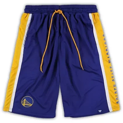 NBA Fanatics Golden State Warriors Big & Tall Referee Iconic Mesh Shorts