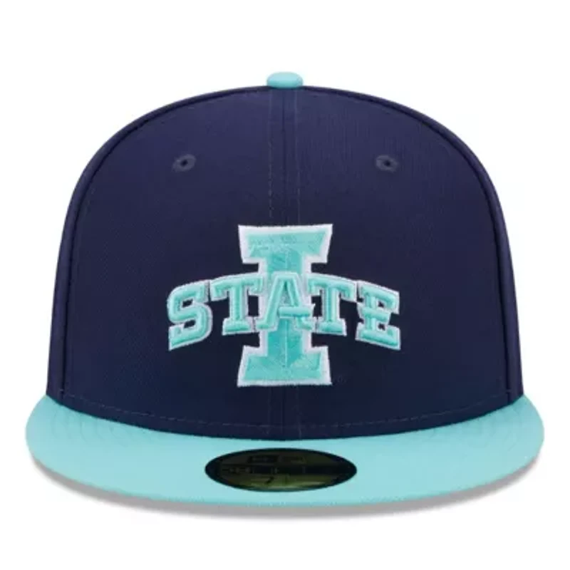 NCAA Navy/Light Iowa State Cyclones 59FIFTY Fitted Hat