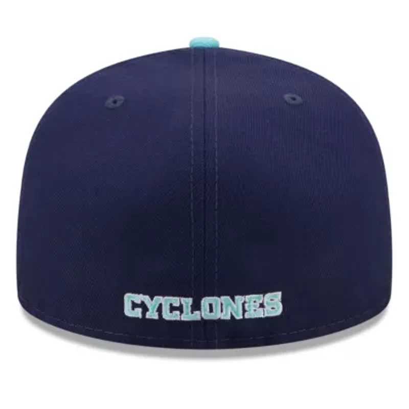 NCAA Navy/Light Iowa State Cyclones 59FIFTY Fitted Hat