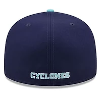 NCAA Navy/Light Iowa State Cyclones 59FIFTY Fitted Hat