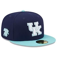 NCAA Navy/Light Kentucky Wildcats 59FIFTY Fitted Hat