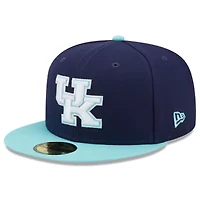NCAA Navy/Light Kentucky Wildcats 59FIFTY Fitted Hat