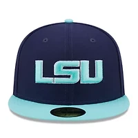 NCAA Navy/Light LSU Tigers 59FIFTY Fitted Hat