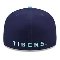 NCAA Navy/Light LSU Tigers 59FIFTY Fitted Hat