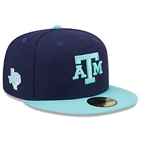 NCAA Navy/Light Texas A&M Aggies 59FIFTY Fitted Hat