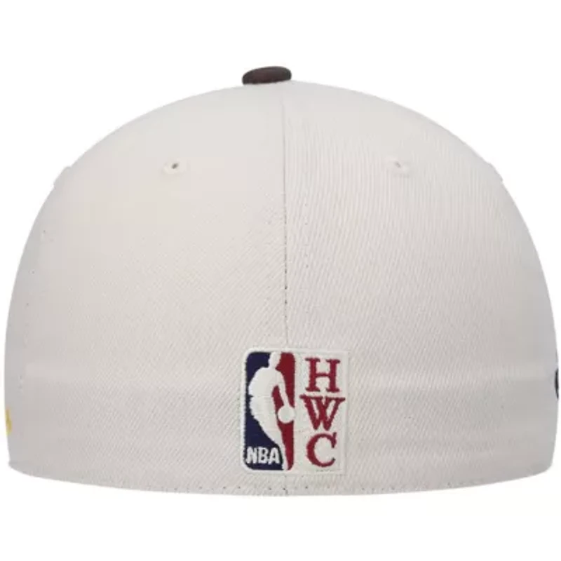 NBA Los Angeles Lakers Hardwood Classics 2010 Finals Patch Off Fitted Hat