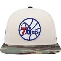NBA Cream/Camo Philadelphia 76ers Hardwood Classics 1976 All-Star Game Off Fitted Hat