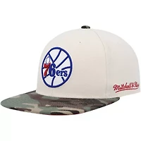 NBA Cream/Camo Philadelphia 76ers Hardwood Classics 1976 All-Star Game Off Fitted Hat