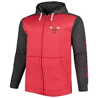 NBA Fanatics ed Chicago Bulls Big & Tall Down and Distance Full-Zip Hoodie