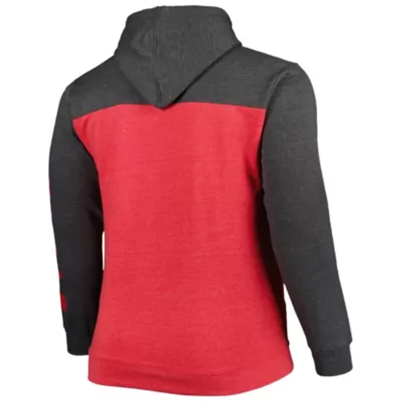 NBA Fanatics ed Chicago Bulls Big & Tall Down and Distance Full-Zip Hoodie